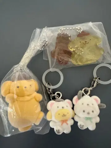 메지루시 액세서리 산리오 캐릭터즈 포근포근 스노우 포차코 푸딩