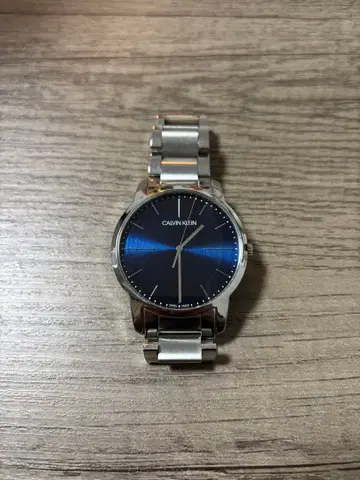 CALVIN KLEIN 아날로그 손목시계 블루