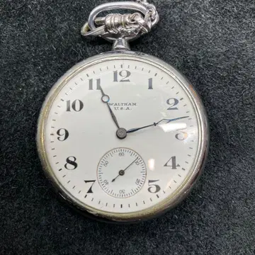 작동품 앤티크 WALTHAM USA 월쌈 회중시계