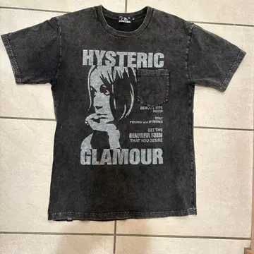 HYSTERIC GLAMOUR 다크 그레이 T셔츠 XS
