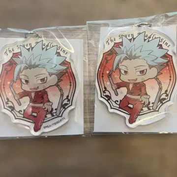 일곱개의 대죄 아크릴 키링 반 2개 세트