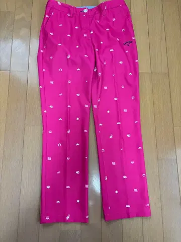 캘러웨이 골프 여성 팬츠 핑크 사이즈 M