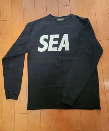 WIND AND SEA SEA 프린트 긴팔 티셔츠 M 사이즈 블랙