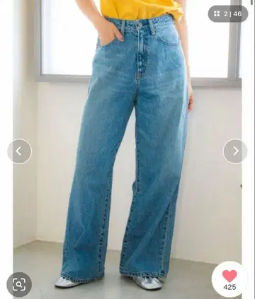 ungrid 빈티지 루즈 와이드 데님 24인치