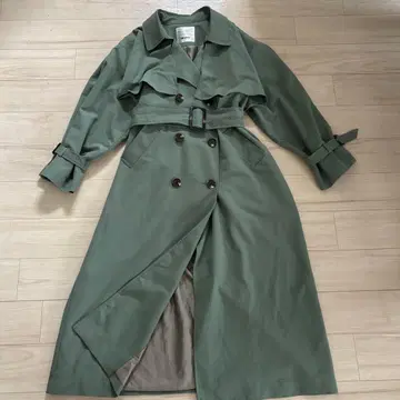 [ 새상품급 ] Heather 헤더 트렌치코트 스프링 코트 그린 F