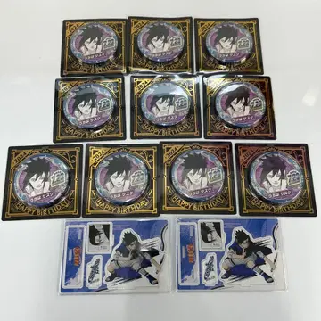 나루토 우치하 사스케 생일 2024 한정판 캔뱃지 & 디오라마 굿즈 세트