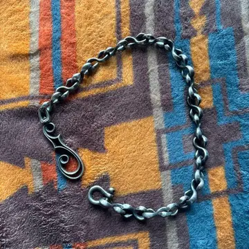 실버 금속제 지갑 체인 약 50cm