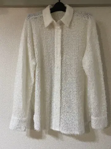 시루무린 비침 화이트 셔츠 프리 사이즈