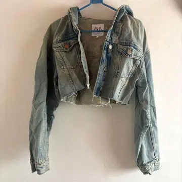 ZARA 크롭 데님 자켓 XS