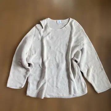 6ROKU BOTANICAL DYE SLIT KNIT FREESIZE