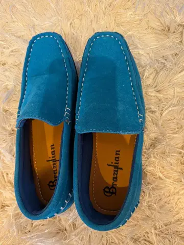 브라질 모카신 신발 파랑 36
