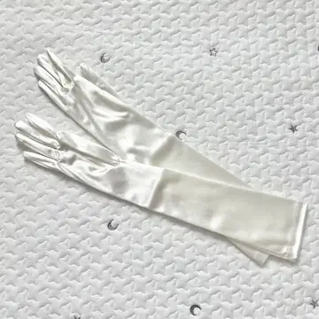 웨딩 그로브 실크 무지 심플 화이트