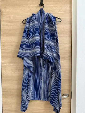 기모노 리메이크 타이 달린 베스트