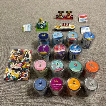 디즈니 나노블록 일괄 완성품 18개 부품