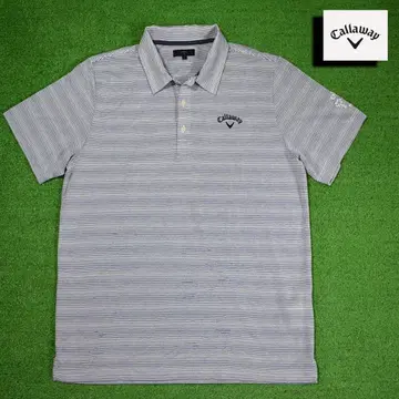 빅 사이즈/Callaway/캘러웨이 골프 피케 셔츠 [보더] 새상품급