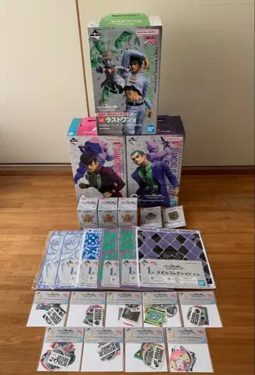 제일복권 죠죠의 기묘한 모험 A상 C상 라스트원상 피규어 3종 세트