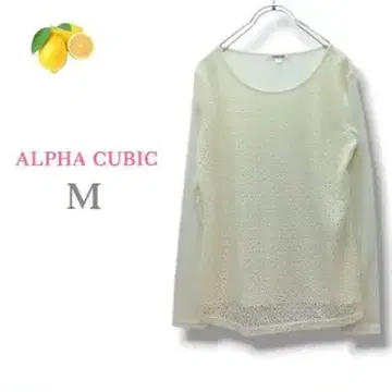 11 [알파 큐빅] 긴팔 티셔츠 [M] 여성용 레이스