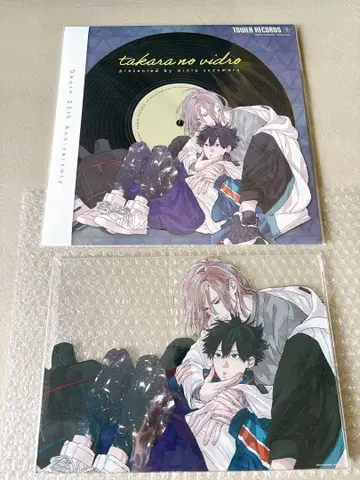 디어플러스 25주년 기념전 타카라노비이도로 아크릴 보드 LP 자켓