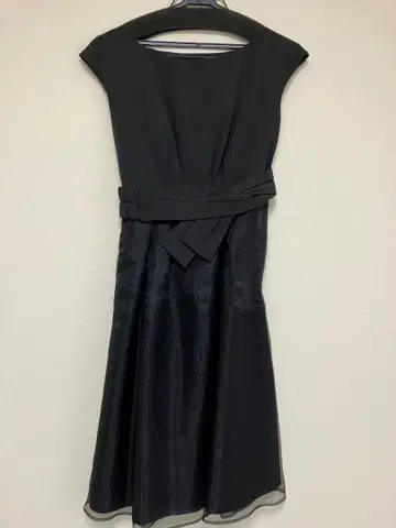 포멀 드레스 any Sis 블랙 드레스 허리 리본 포함