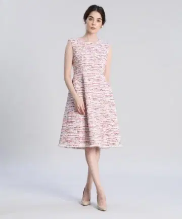 미사용 새상품 마리엘 퍼 에프데 트위드 원피스