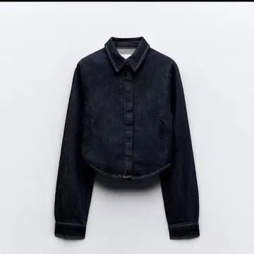 [ 미사용 ] 크롭 데님 셔츠 자켓