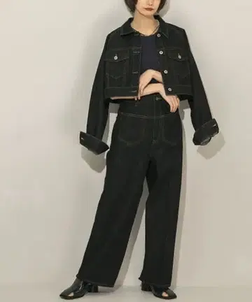 KBF 데님 자켓 팬츠 세트 셋업 데님 셋업