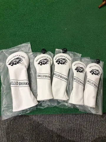 EMILLID BAHAMA 화이트 골프헤드커버 5개 세트