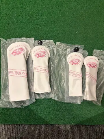 EMILID BAHAR 화이트 골프헤드커버 4개 세트