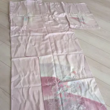 핑크 꽃무늬 기모노 호몬기