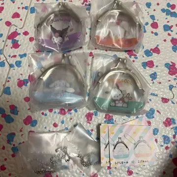 산리오 복주머니 키링 4개 세트