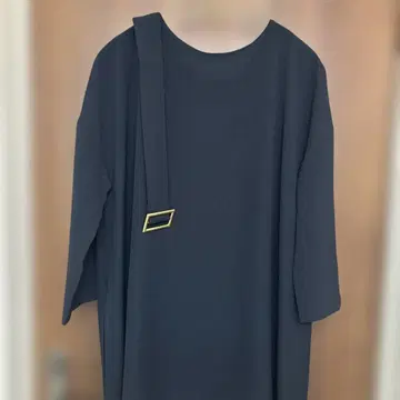 kilka 다크 그레이 긴팔 원피스 벨트 포함