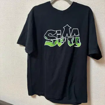 SIM BUN DEM OUT 블랙 T셔츠