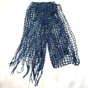 메쉬 스톨 여름 블루 그린