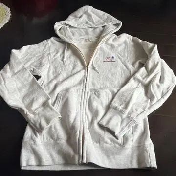 TES 프린트 풀 집업 후드티 라이트 그레이 S