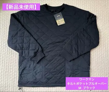 [ 미사용 새상품 ] 완판템 워크맨 wmb 퀼트 포켓 오버 M 블랙