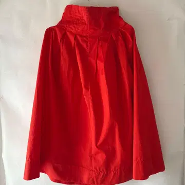 ZARA 오렌지 플리츠 무릎 아래 기장 스커트, 예쁜 오렌지색.