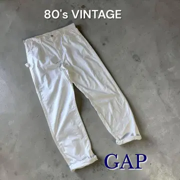 레어 GAP 80s VINTAGE 화이트 페인터 팬츠 올드 갭