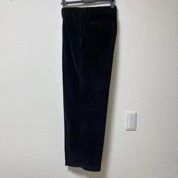 RICCARDO METHA 코듀로이 와이드 팬츠 46 블랙