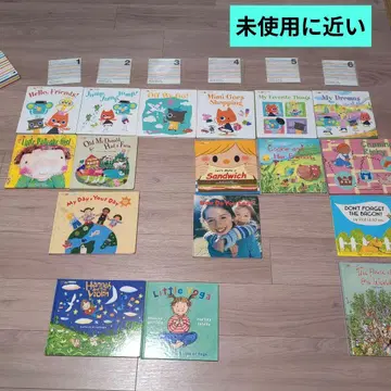 [미사용에 가까운] 월드와이드 키즈 그림책 17권 CD 6장