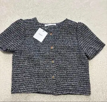 [ 미사용 새상품 ] 바이무니르 썸머 트위드 자켓 블라우스 프리 사이즈