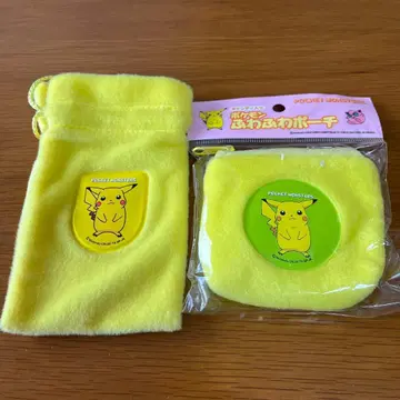 당시물 포켓몬 후와후와 파우치 세트 피카츄 레트로 레어
