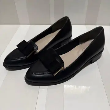 미사용 새상품급 PARADE 펌프스 레이저 블랙 24~24.5cm L