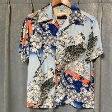 선서프 일본 디자인 가쓰시카 호쿠사이 벚꽃과 매 그림 ss39327 S