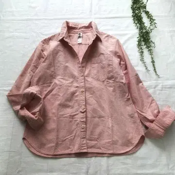 MHL 핑크 긴팔 코튼 셔츠 일본제