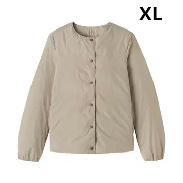 무인양품 경량 다운 포켓터블 노카라 자켓