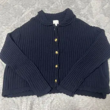 H&M 카라 부착 가디건