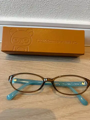 리락쿠마 x JINS 콜라보 PC 안경 브라운 새상품급