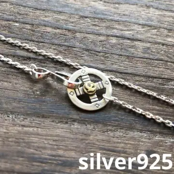 [ silver925 ] 이글 후크 메탈 부착 메디슨 휠 체인 새상품