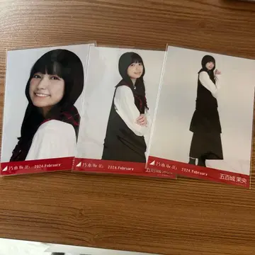 노기자카46 브로마이드 타탄 체크 이오키 마오 컴프