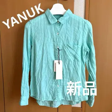 [새상품급] YANUK 이중직 주름 가공 셔츠 S사이즈